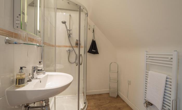 Both bedrooms have ensuite shower rooms